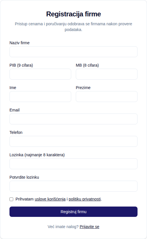 Registracija